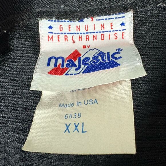 Vintage Majestic San Francisco Giants Jersey 2XL Made USA Black Orange MLB SF - Picture 4 of 12